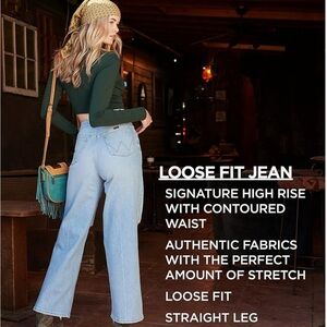 Wrangler Loose Straight Jean. NWT. 6/28